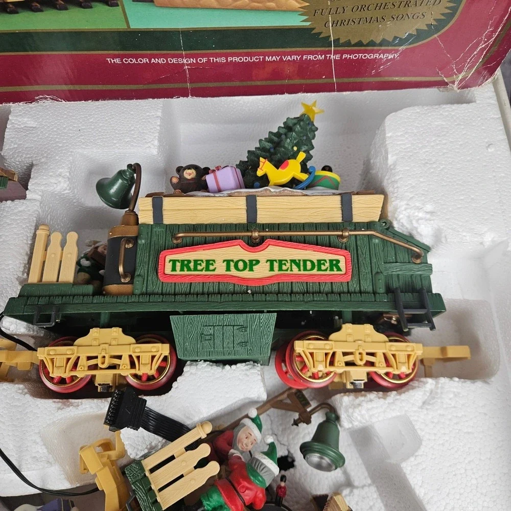 New Bright Musical Holiday Express Electric Animated‎ Train Set No. 386 Santa Fe